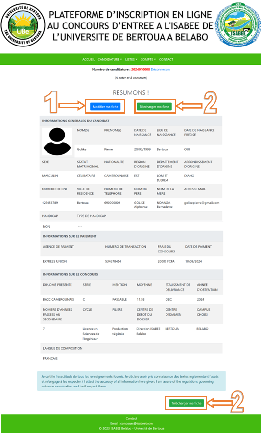 Etape 4 création de compte